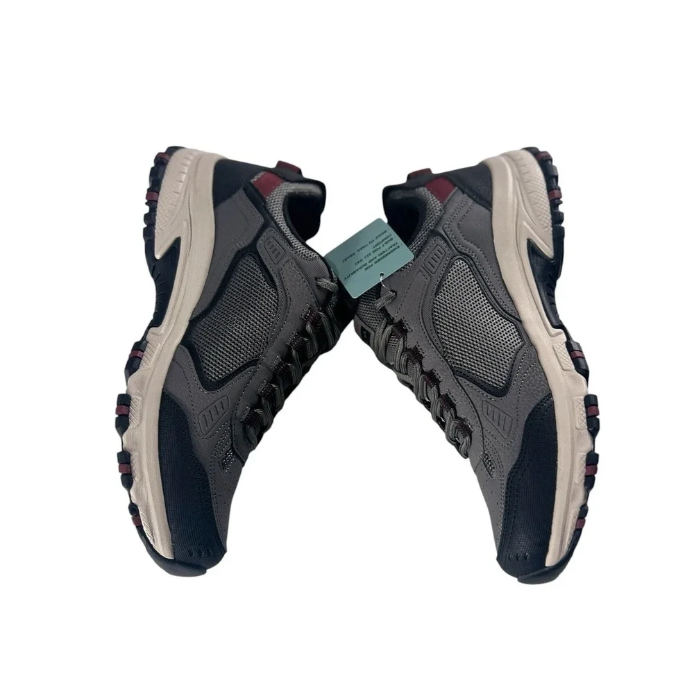 Skechers Hillcrest Mens 12 Charcoal Trail Running Hiking Sneakers 255184BJ‎ NEW